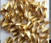 Miyuki Bugle Twisted Gold 0191 24ct  Gold Plated 6mm 12mm Bead 2g